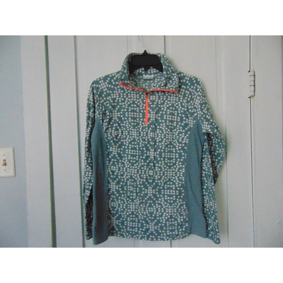 Columbia 1/4 zip top in gray and white Size M Great condition - Picture 1 of 8